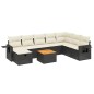 vidaXL 9-tlg. Garten-Sofagarnitur mit Kissen Schwarz Poly Rattan vidaXL 9-tlg. Garten-Sofagarnitur mit Kissen Schwarz Poly Rattan