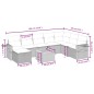 vidaXL 9-tlg. Garten-Sofagarnitur mit Kissen Schwarz Poly Rattan vidaXL 9-tlg. Garten-Sofagarnitur mit Kissen Schwarz Poly Rattan