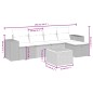 vidaXL 6-tlg. Garten-Sofagarnitur mit Kissen Schwarz Poly Rattan vidaXL 6-tlg. Garten-Sofagarnitur mit Kissen Schwarz Poly Rattan