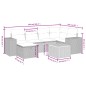 vidaXL 7-tlg. Garten-Sofagarnitur mit Kissen Schwarz Poly Rattan vidaXL 7-tlg. Garten-Sofagarnitur mit Kissen Schwarz Poly Rattan