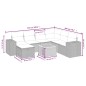 vidaXL 8-tlg. Garten-Sofagarnitur mit Kissen Schwarz Poly Rattan vidaXL 8-tlg. Garten-Sofagarnitur mit Kissen Schwarz Poly Rattan