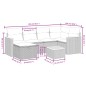 vidaXL 7-tlg. Garten-Sofagarnitur mit Kissen Schwarz Poly Rattan vidaXL 7-tlg. Garten-Sofagarnitur mit Kissen Schwarz Poly Rattan
