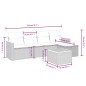 vidaXL 6-tlg. Garten-Sofagarnitur mit Kissen Grau Poly Rattan vidaXL 6-tlg. Garten-Sofagarnitur mit Kissen Grau Poly Rattan