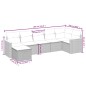 vidaXL 7-tlg. Garten-Sofagarnitur mit Kissen Schwarz Poly Rattan vidaXL 7-tlg. Garten-Sofagarnitur mit Kissen Schwarz Poly Rattan