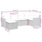 vidaXL 6-tlg. Garten-Sofagarnitur mit Kissen Schwarz Poly Rattan vidaXL 6-tlg. Garten-Sofagarnitur mit Kissen Schwarz Poly Rattan