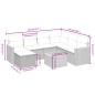 vidaXL 8-tlg. Garten-Sofagarnitur mit Kissen Schwarz Poly Rattan vidaXL 8-tlg. Garten-Sofagarnitur mit Kissen Schwarz Poly Rattan