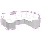 vidaXL 7-tlg. Garten-Sofagarnitur mit Kissen Schwarz Poly Rattan vidaXL 7-tlg. Garten-Sofagarnitur mit Kissen Schwarz Poly Rattan