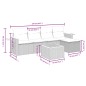 vidaXL 6-tlg. Garten-Sofagarnitur mit Kissen Beige Poly Rattan vidaXL 6-tlg. Garten-Sofagarnitur mit Kissen Beige Poly Rattan