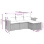 vidaXL 4-tlg. Garten-Sofagarnitur mit Kissen Beige Poly Rattan vidaXL 4-tlg. Garten-Sofagarnitur mit Kissen Beige Poly Rattan