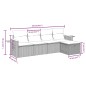 vidaXL 5-tlg. Garten-Sofagarnitur mit Kissen Grau Poly Rattan vidaXL 5-tlg. Garten-Sofagarnitur mit Kissen Grau Poly Rattan