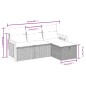 vidaXL 4-tlg. Garten-Sofagarnitur mit Kissen Beige Poly Rattan vidaXL 4-tlg. Garten-Sofagarnitur mit Kissen Beige Poly Rattan