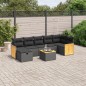 vidaXL 8-tlg. Garten-Sofagarnitur mit Kissen Schwarz Poly Rattan vidaXL 8-tlg. Garten-Sofagarnitur mit Kissen Schwarz Poly Rattan