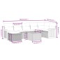 vidaXL 8-tlg. Garten-Sofagarnitur mit Kissen Schwarz Poly Rattan vidaXL 8-tlg. Garten-Sofagarnitur mit Kissen Schwarz Poly Rattan