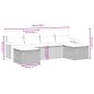 vidaXL 6-tlg. Garten-Sofagarnitur mit Kissen Grau Poly Rattan vidaXL 6-tlg. Garten-Sofagarnitur mit Kissen Grau Poly Rattan