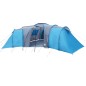 vidaXL Campingzelt 12 Personen Blau 840x720x200 cm 185T Taft vidaXL Campingzelt 12 Personen Blau 840x720x200 cm 185T Taft