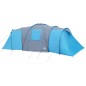 vidaXL Campingzelt 12 Personen Blau 840x720x200 cm 185T Taft vidaXL Campingzelt 12 Personen Blau 840x720x200 cm 185T Taft