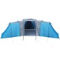 vidaXL Campingzelt 12 Personen Blau 840x720x200 cm 185T Taft vidaXL Campingzelt 12 Personen Blau 840x720x200 cm 185T Taft