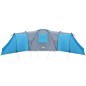 vidaXL Campingzelt 12 Personen Blau 840x720x200 cm 185T Taft vidaXL Campingzelt 12 Personen Blau 840x720x200 cm 185T Taft