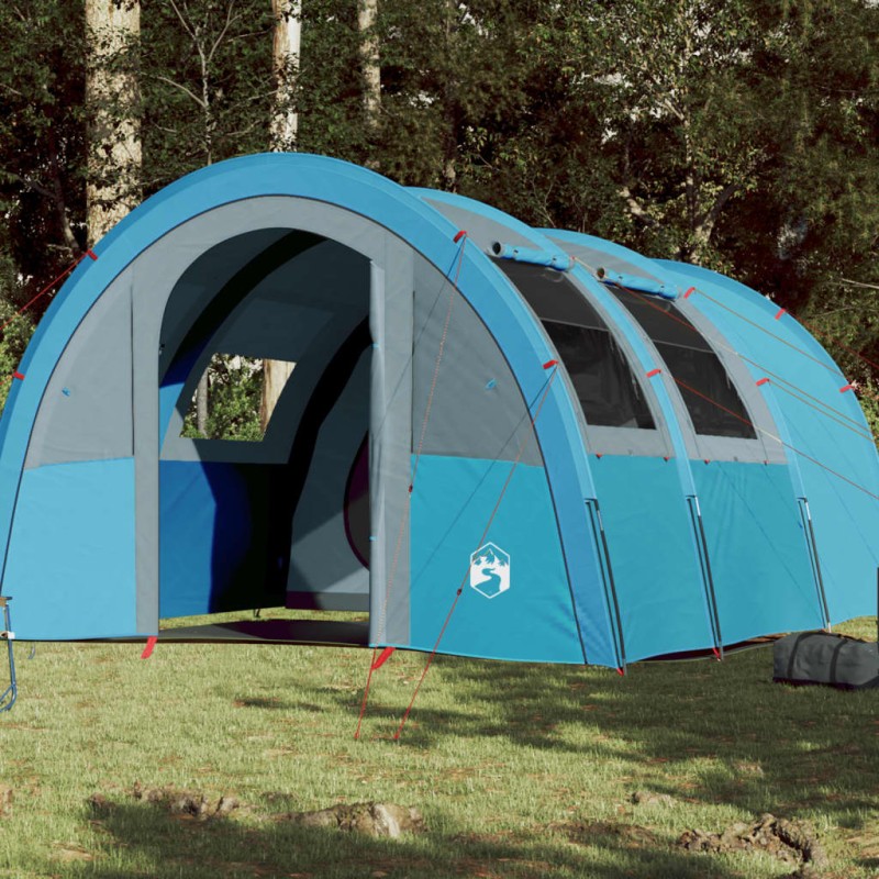 vidaXL Campingzelt 4 Personen Blau 483x340x193 cm 185T Taft vidaXL Campingzelt 4 Personen Blau 483x340x193 cm 185T Taft