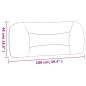 vidaXL Kopfteil-Kissen Dunkelbraun 100 cm Stoff vidaXL Kopfteil-Kissen Dunkelbraun 100 cm Stoff