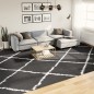 vidaXL Teppich Shaggy Hochflor Modern Schwarz und Creme 300x400 cm vidaXL Teppich Shaggy Hochflor Modern Schwarz und Creme 300x400 cm