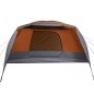 vidaXL Campingzelt 4 Personen Grau & Orange 350x280x155 cm 190T Taft vidaXL Campingzelt 4 Personen Grau & Orange 350x280x155 cm 190T Taft