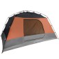 vidaXL Campingzelt 4 Personen Grau & Orange 350x280x155 cm 190T Taft vidaXL Campingzelt 4 Personen Grau & Orange 350x280x155 cm 190T Taft