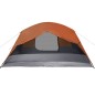 vidaXL Campingzelt 4 Personen Grau & Orange 350x280x155 cm 190T Taft vidaXL Campingzelt 4 Personen Grau & Orange 350x280x155 cm 190T Taft