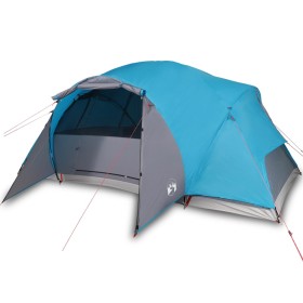 vidaXL Campingzelt 8 Personen Blau 360x430x195 cm 190T Taft