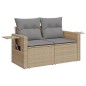 vidaXL 8-tlg. Garten-Sofagarnitur mit Kissen Beige Poly Rattan vidaXL 8-tlg. Garten-Sofagarnitur mit Kissen Beige Poly Rattan