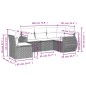 vidaXL 5-tlg. Garten-Sofagarnitur mit Kissen Grau Poly Rattan vidaXL 5-tlg. Garten-Sofagarnitur mit Kissen Grau Poly Rattan