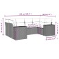 vidaXL 6-tlg. Garten-Sofagarnitur mit Kissen Schwarz Poly Rattan vidaXL 6-tlg. Garten-Sofagarnitur mit Kissen Schwarz Poly Rattan