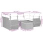 vidaXL 7-tlg. Garten-Sofagarnitur mit Kissen Schwarz Poly Rattan vidaXL 7-tlg. Garten-Sofagarnitur mit Kissen Schwarz Poly Rattan