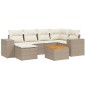 vidaXL 7-tlg. Garten-Sofagarnitur mit Kissen Beige Poly Rattan vidaXL 7-tlg. Garten-Sofagarnitur mit Kissen Beige Poly Rattan