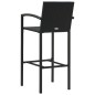vidaXL 5-tlg. Garten-Bar-Set mit Armlehnen Poly Rattan Schwarz vidaXL 5-tlg. Garten-Bar-Set mit Armlehnen Poly Rattan Schwarz