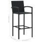 vidaXL 5-tlg. Garten-Bar-Set mit Armlehnen Poly Rattan Schwarz vidaXL 5-tlg. Garten-Bar-Set mit Armlehnen Poly Rattan Schwarz