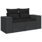 vidaXL 9-tlg. Garten-Sofagarnitur mit Kissen Schwarz Poly Rattan vidaXL 9-tlg. Garten-Sofagarnitur mit Kissen Schwarz Poly Rattan
