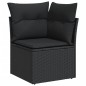 vidaXL 9-tlg. Garten-Sofagarnitur mit Kissen Schwarz Poly Rattan vidaXL 9-tlg. Garten-Sofagarnitur mit Kissen Schwarz Poly Rattan