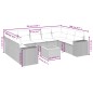 vidaXL 10-tlg. Garten-Sofagarnitur mit Kissen Schwarz Poly Rattan vidaXL 10-tlg. Garten-Sofagarnitur mit Kissen Schwarz Poly Rattan