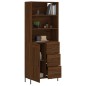 Highboard Braun Eichen-Optik 69,5x34x180 cm Holzwerkstoff Highboard Braun Eichen-Optik 69,5x34x180 cm Holzwerkstoff