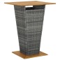 5-tlg. Gartenbar-Set mit Kissen Poly Rattan Grau 5-tlg. Gartenbar-Set mit Kissen Poly Rattan Grau