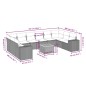 vidaXL 11-tlg. Garten-Sofagarnitur mit Kissen Schwarz Poly Rattan vidaXL 11-tlg. Garten-Sofagarnitur mit Kissen Schwarz Poly Rattan