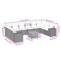 vidaXL 11-tlg. Garten-Sofagarnitur mit Kissen Beige Poly Rattan vidaXL 11-tlg. Garten-Sofagarnitur mit Kissen Beige Poly Rattan