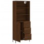 Highboard Braun Eichen-Optik 69,5x34x180 cm Holzwerkstoff Highboard Braun Eichen-Optik 69,5x34x180 cm Holzwerkstoff