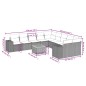vidaXL 11-tlg. Garten-Sofagarnitur mit Kissen Schwarz Poly Rattan vidaXL 11-tlg. Garten-Sofagarnitur mit Kissen Schwarz Poly Rattan