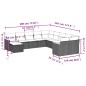 vidaXL 11-tlg. Garten-Sofagarnitur mit Kissen Schwarz Poly Rattan vidaXL 11-tlg. Garten-Sofagarnitur mit Kissen Schwarz Poly Rattan