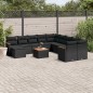 vidaXL 12-tlg. Garten-Sofagarnitur mit Kissen Schwarz Poly Rattan vidaXL 12-tlg. Garten-Sofagarnitur mit Kissen Schwarz Poly Rattan