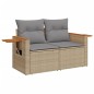 vidaXL 5-tlg. Garten-Sofagarnitur mit Kissen Beige Poly Rattan vidaXL 5-tlg. Garten-Sofagarnitur mit Kissen Beige Poly Rattan