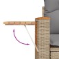 vidaXL 5-tlg. Garten-Sofagarnitur mit Kissen Beige Poly Rattan vidaXL 5-tlg. Garten-Sofagarnitur mit Kissen Beige Poly Rattan