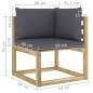 10-tlg. Garten-Lounge-Set mit Kissen Imprägniertes Kiefernholz 10-tlg. Garten-Lounge-Set mit Kissen Imprägniertes Kiefernholz